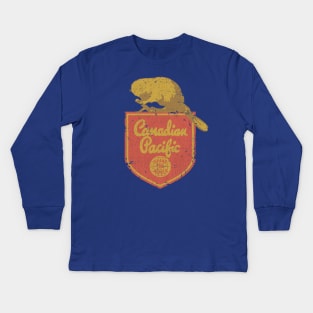 Canadian Pacific Railroad Vintage Kids Long Sleeve T-Shirt